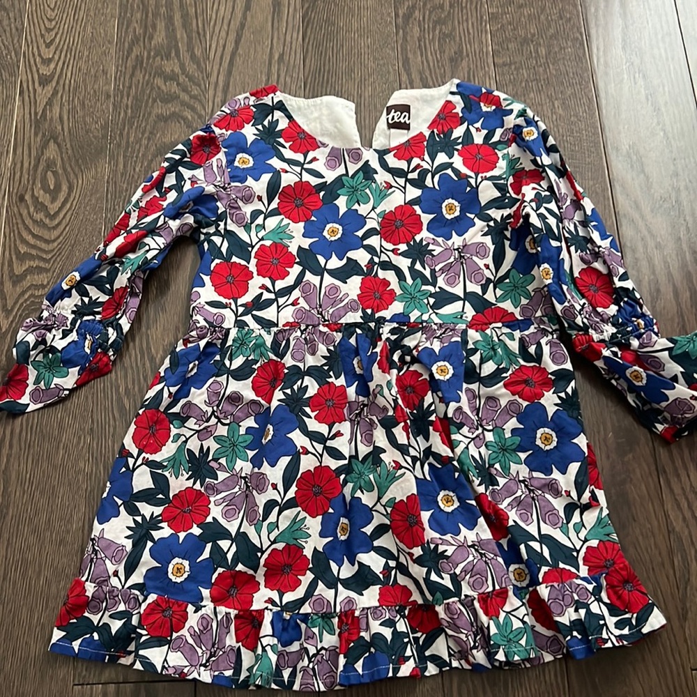TEA long sleeve girls dress